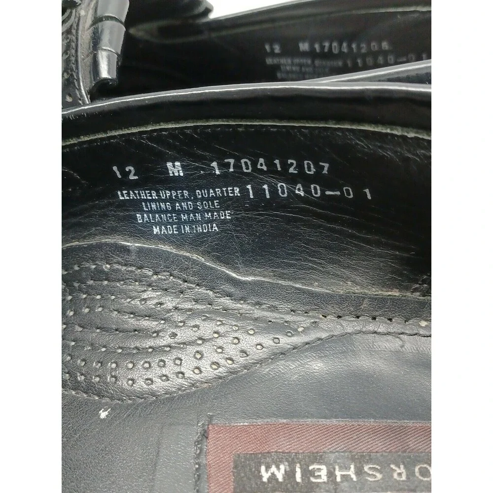 Florsheim Imperial Mens Dress Shoes Wingtip Kiltie Tassel Loafers Black 12M